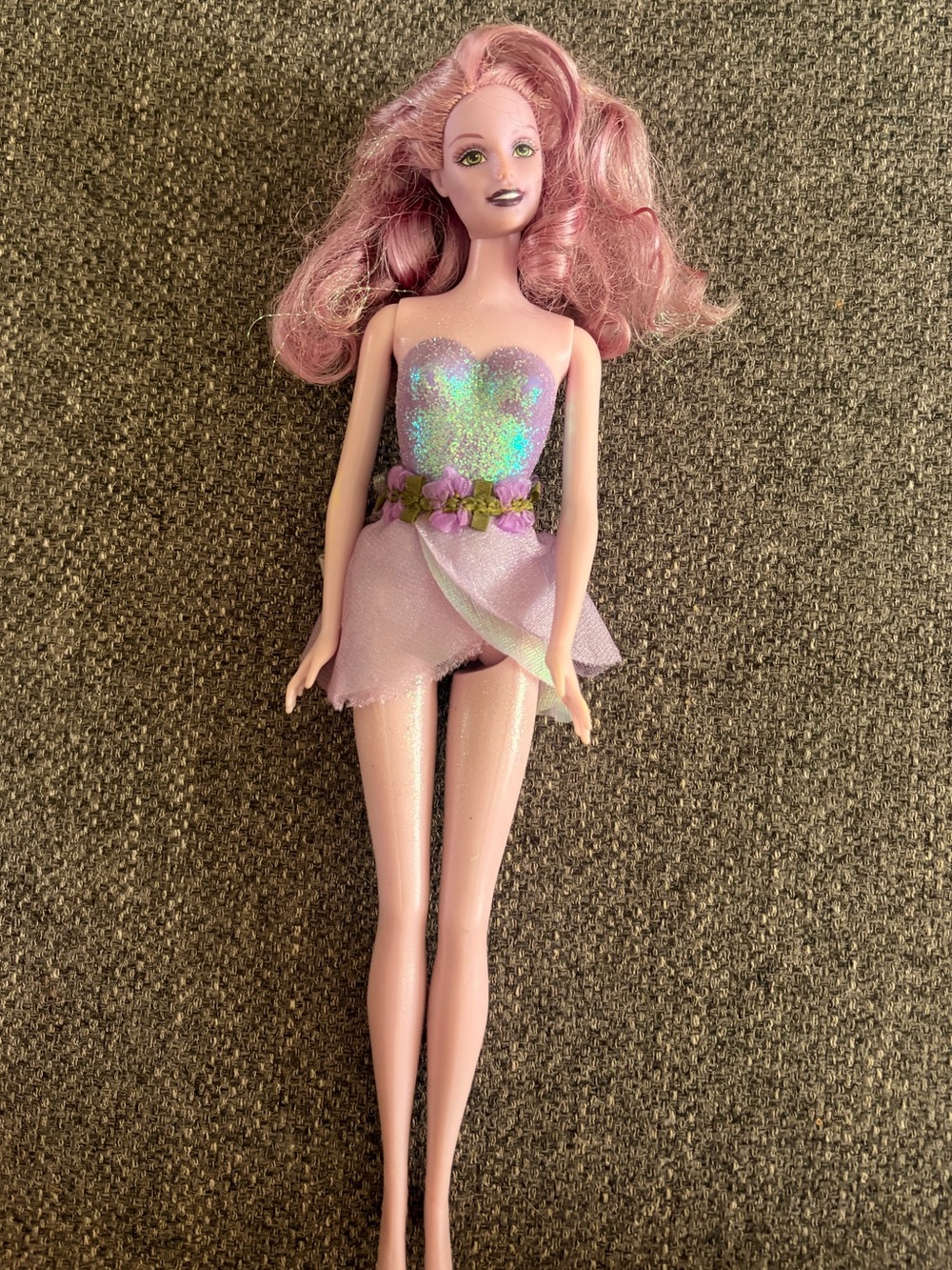 Barbie Fairytopia Sparkle Fairy Doll Purple 2003 Mattel (READ DESCRIPTION)
